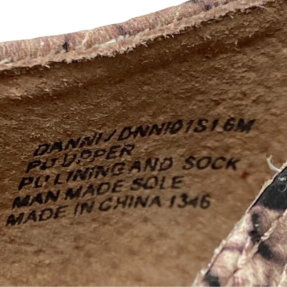 Steve Madden Danni Snakeskin Print Vegan Leather Ballet Flats Women’s Size 6 - Picture 7 of 10